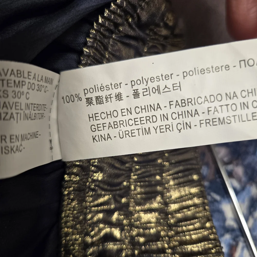 Zara Gold Metallic Lightweight Party Pants Size Small - Picture 5 of 6